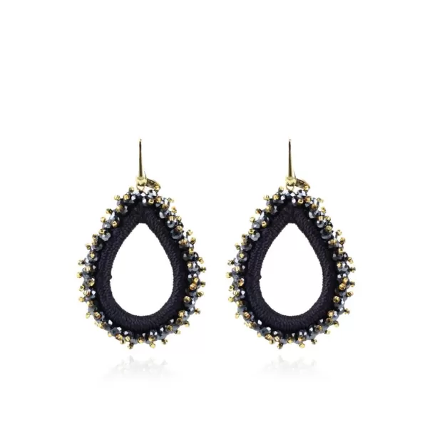 Shop Carina Blauwe Oorbellen Urchin Drop L Glassberry