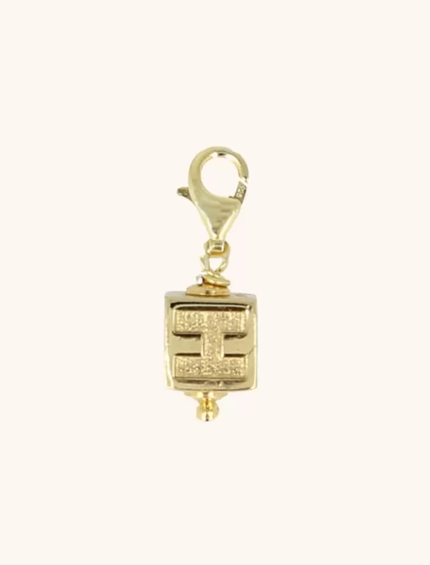 Hot Initial Cube Pendant Bedels