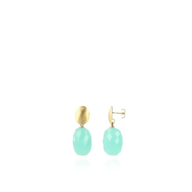 Store Licht Turquoise Oorbellen Romijn Quartz M Quartz