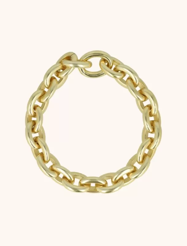 Flash Sale Mat Goudkleurige Ketting Oval Link Chain M Kettingen