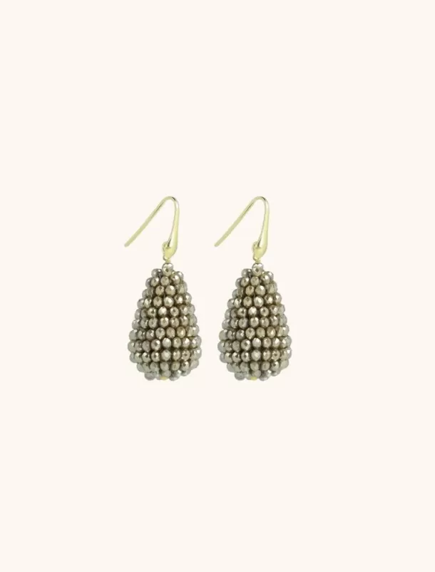 Best Metallic Beige Oorbellen Amy Cone S Glassberry