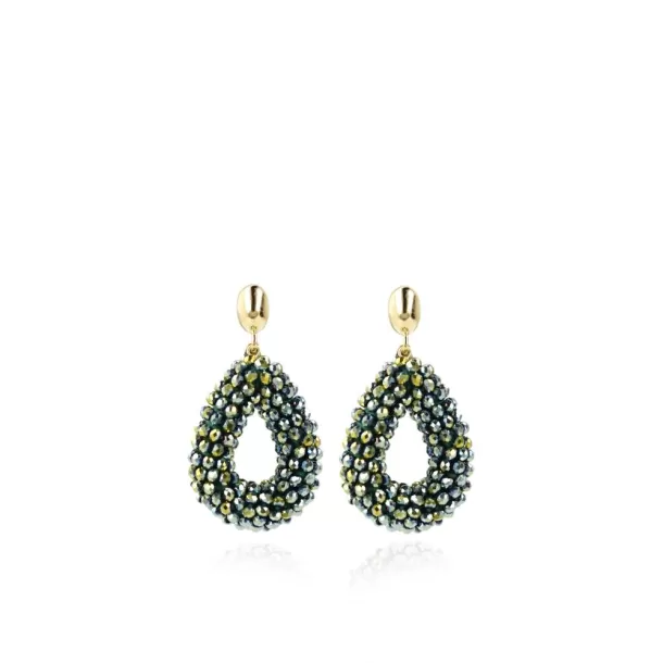 Shop Metallic Groene Oorbellen Berry Drop S Glassberry