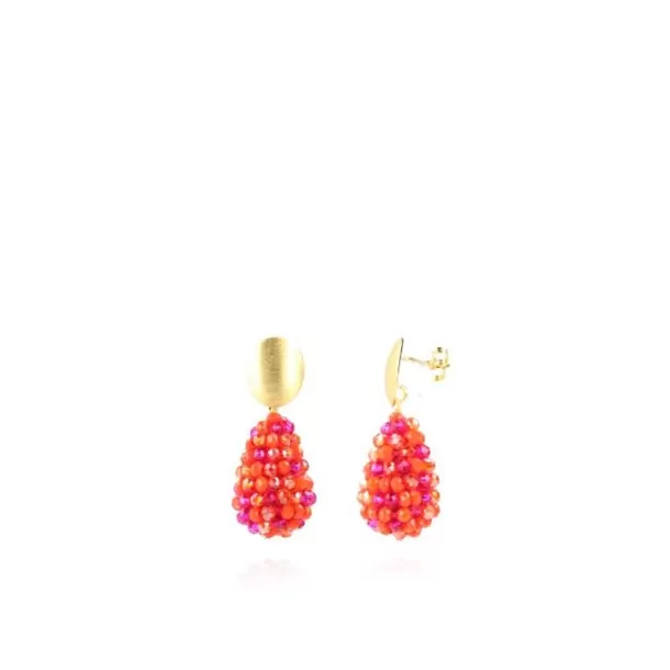 Outlet Mixed Fuchsia Oorbellen Amy Glassberry Cone Xs Glassberry