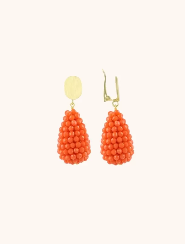 Cheap Oranje Oorbellen Amy Cone S Clip Clip Oorbellen