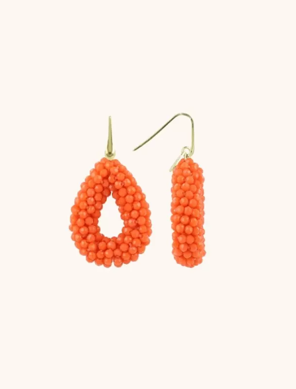 Fashion Oranje Oorbellen Berry Druppel S Glassberry