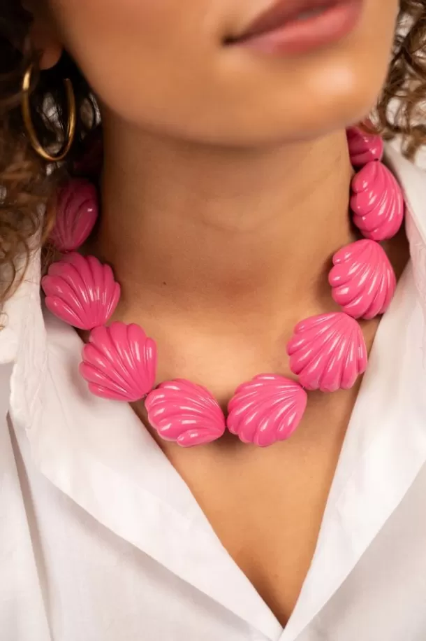 Online Roze Ketting Schelp Kettingen