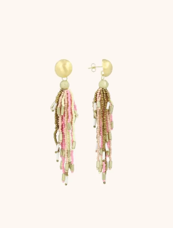 Cheap Roze Mix Oorbellen Fantasy Tassle L Glassberry