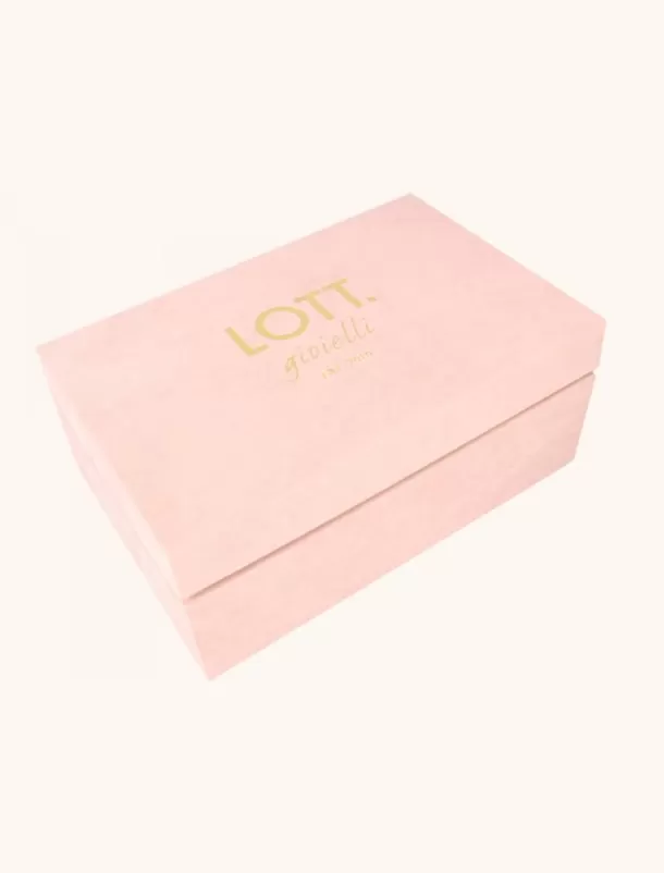 Store Roze Velvet Sieradenbox 9 Paar - M Fashion