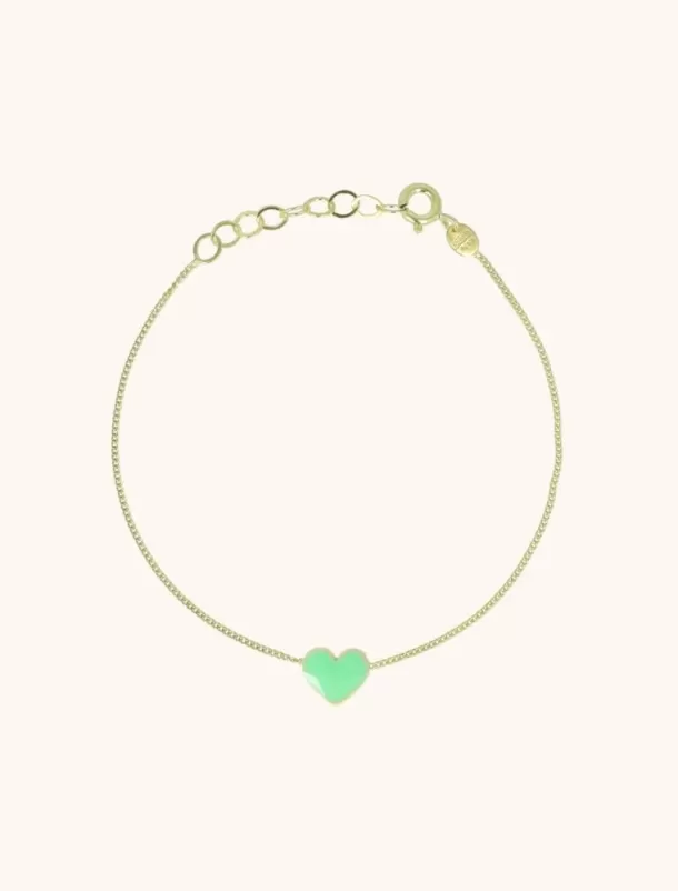 Clearance Symbool Armband Hart Emaille Groen Armbanden