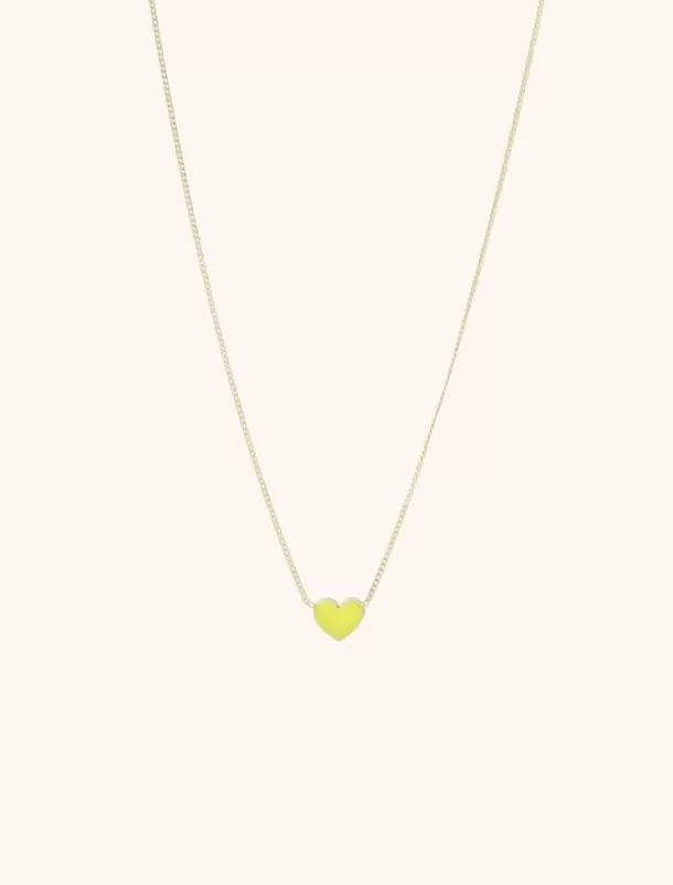 Best Sale Symbool Ketting Hart Geel Kettingen