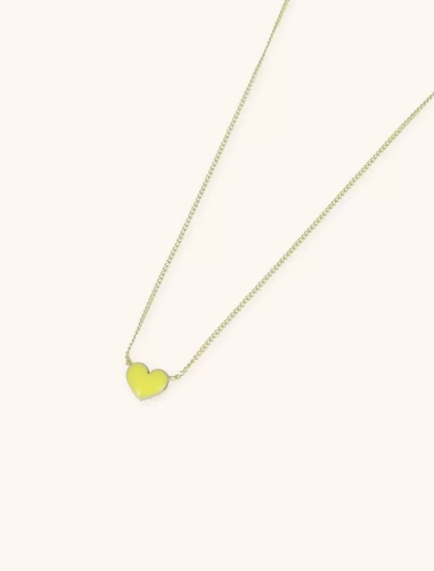 Best Sale Symbool Ketting Hart Geel Kettingen