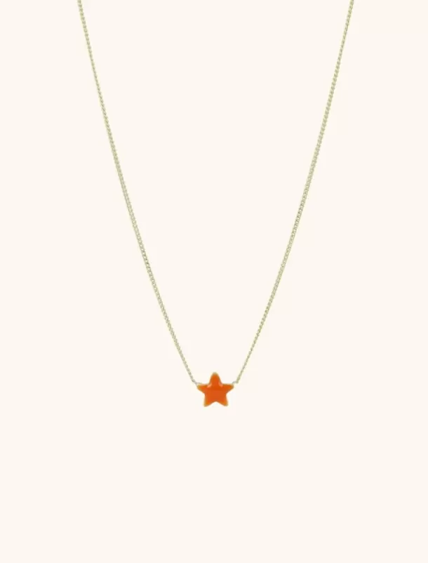 Best Sale Symbool Ketting Ster Oranje Kettingen