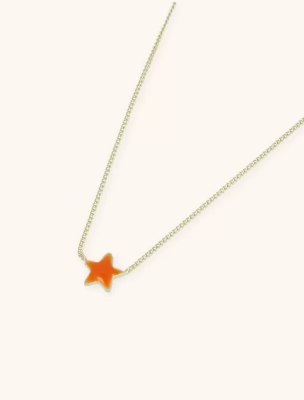 Best Sale Symbool Ketting Ster Oranje Kettingen