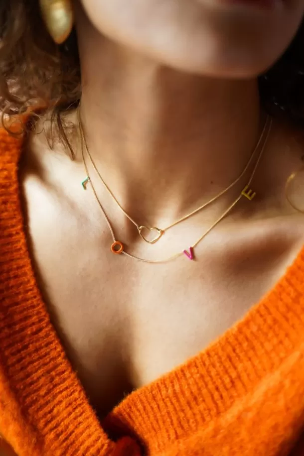 Sale Symbool Love Ketting Multicolor Kettingen