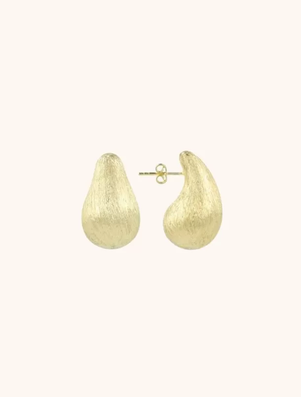 Fashion Teardrop Oorbellen Brushed Goud S Classic